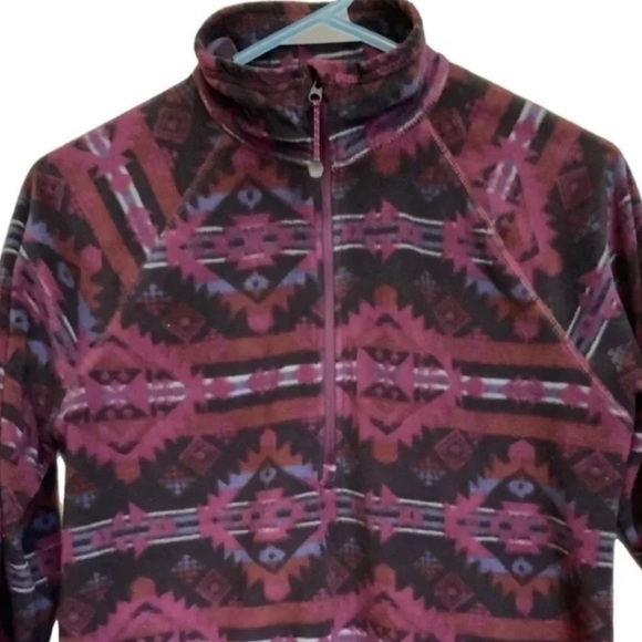 Eddie Bauer Sherpa fleece size medium purple/pink 1-7 - Picture 1 of 5